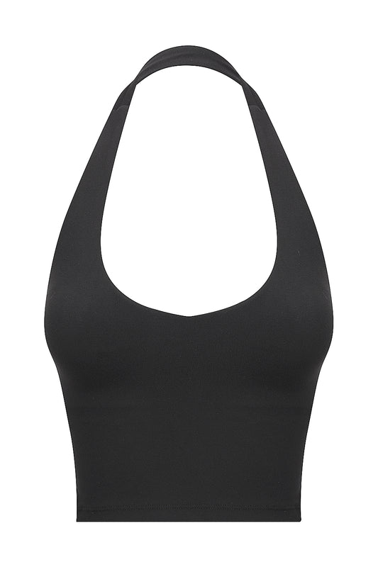 Pearl Halter - Black